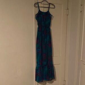 Express Women's Blue and Purple Dress